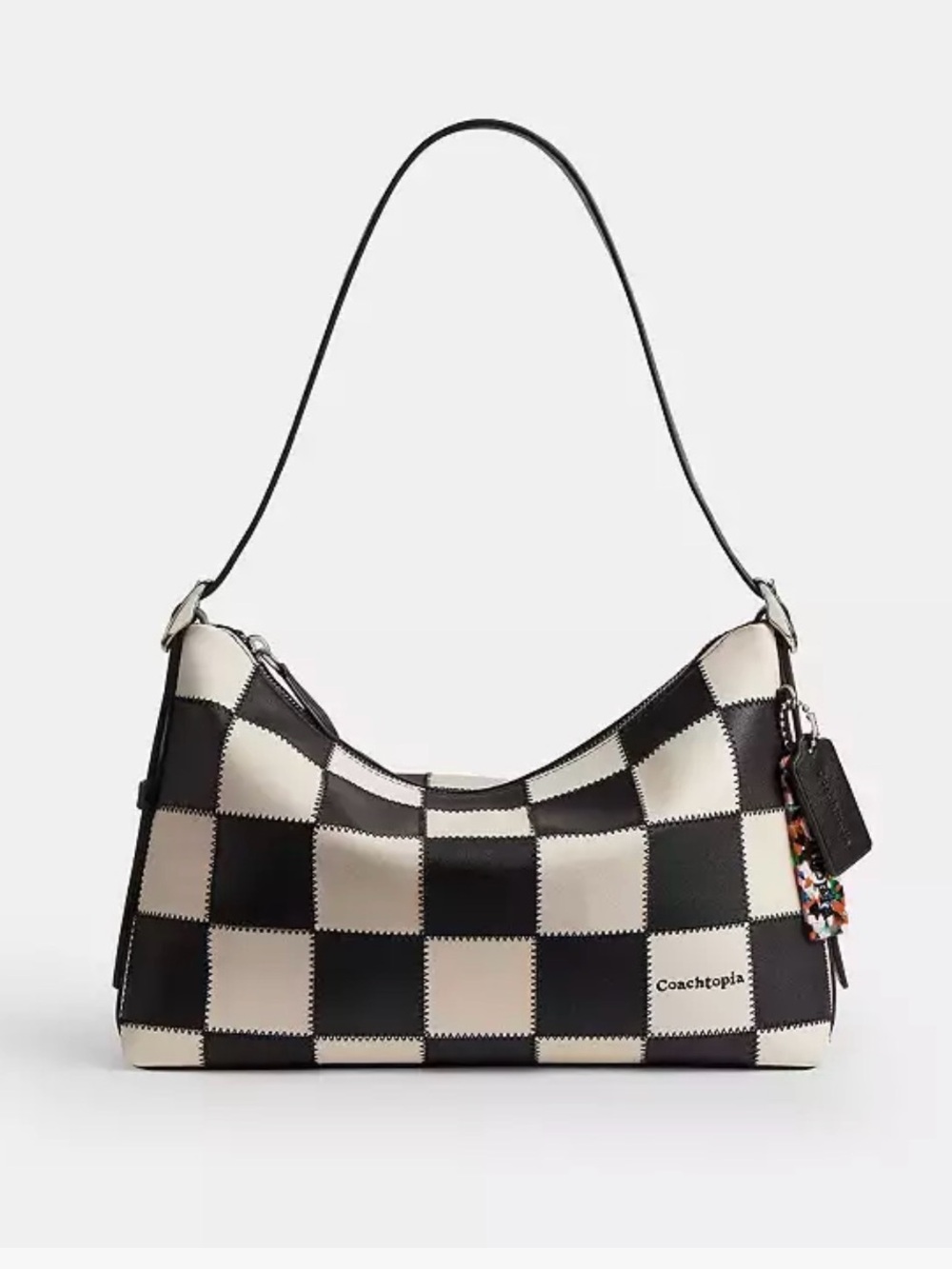 Coachtopia Alter/Ego Large Slouchy Shoulder Bag in Black & Cream 🖤⚪️🖤🥚